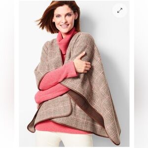 Talbots Glen Plaid Ruana